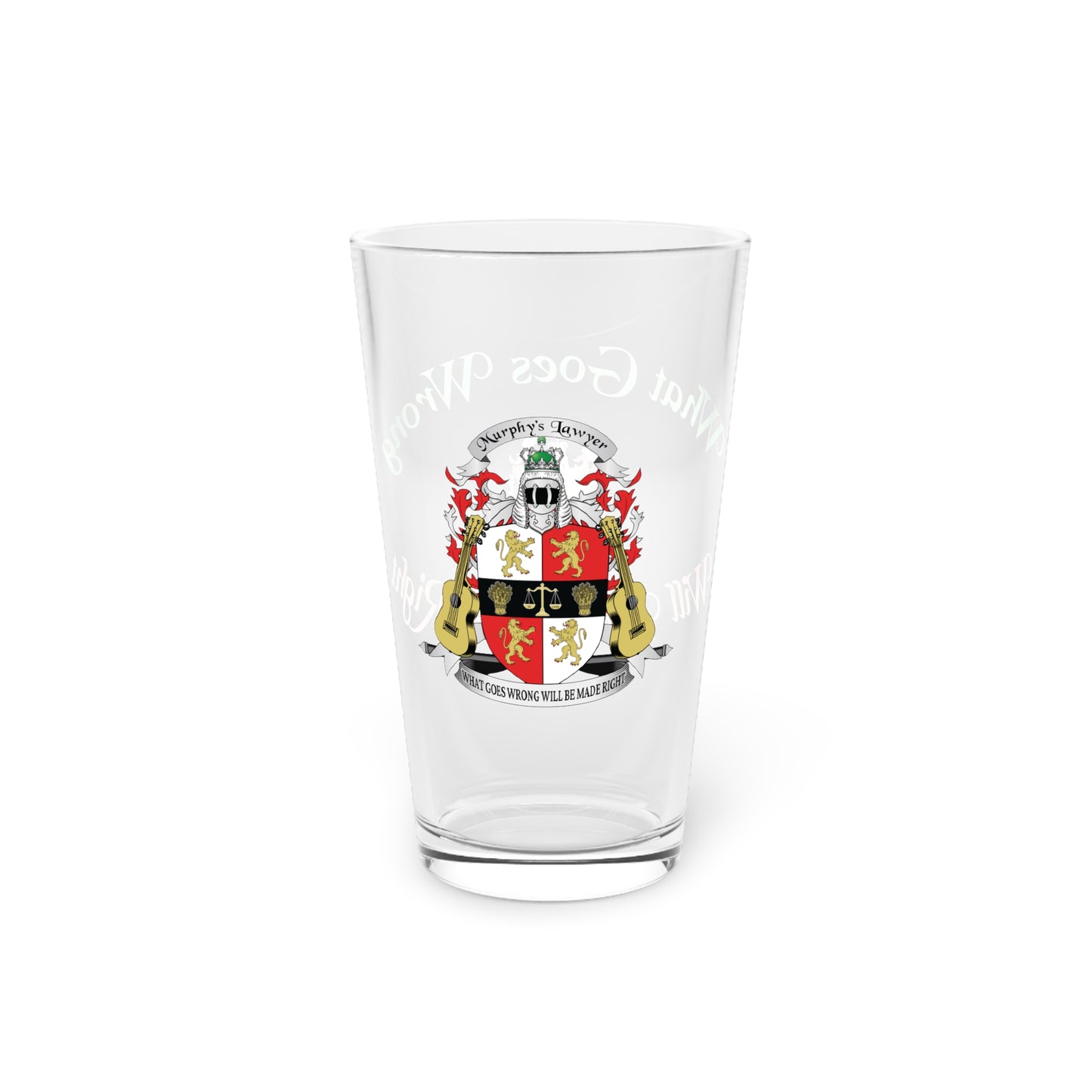 Murphy's Lawyer Pint Glass, 16oz