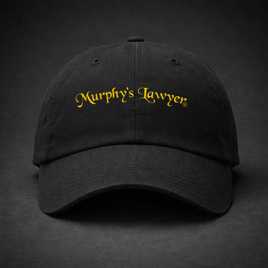 Murphy’s Lawyer® Embroidered Dad Cap (Black)