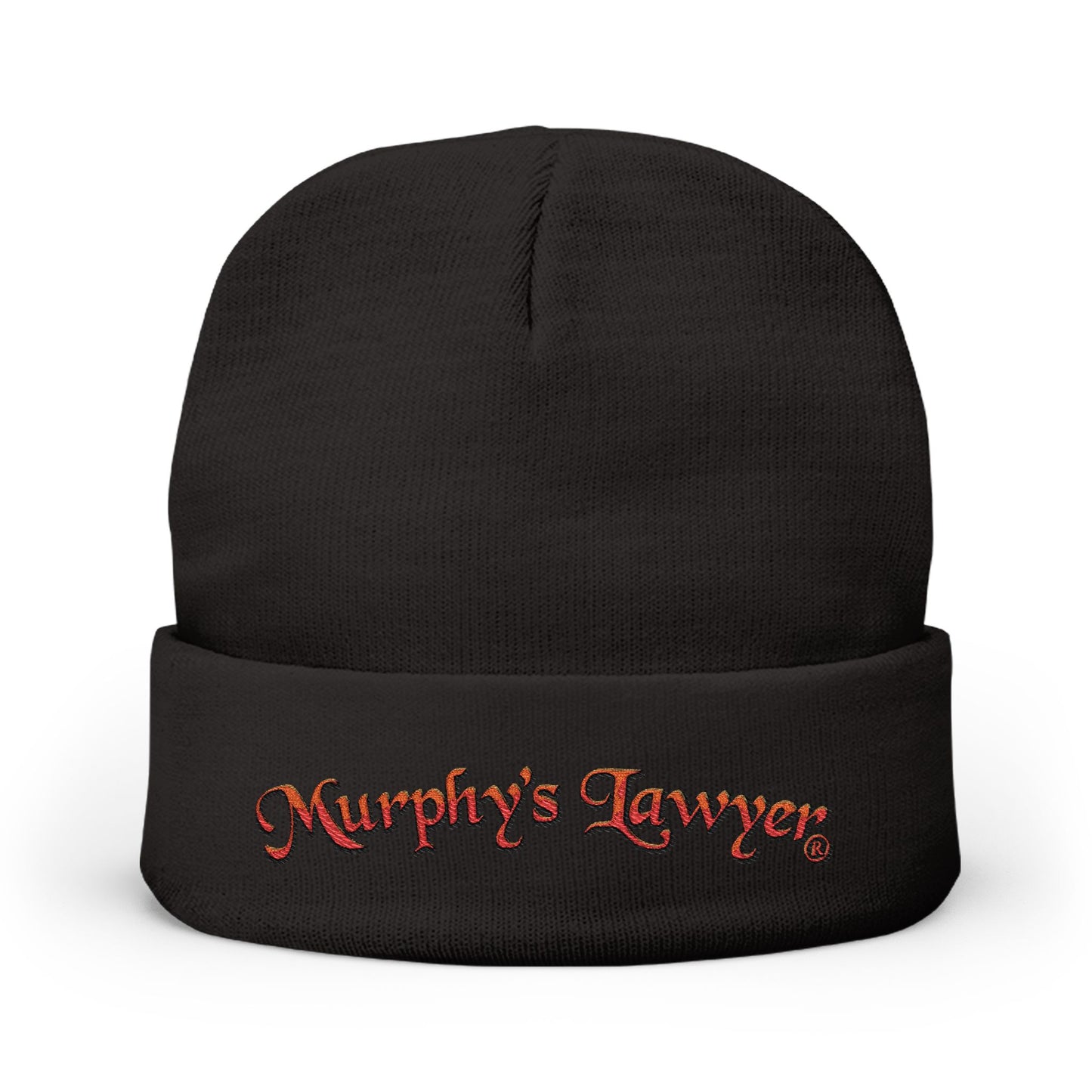 Murphy’s Lawyer® Embroidered Knit Beanie (Black)